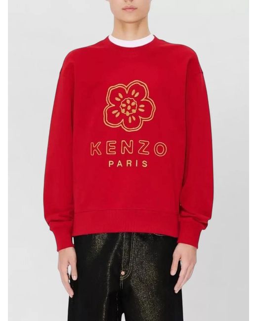 KENZO Boke Flower Embroidered Crew Neck Sweatshirt for men