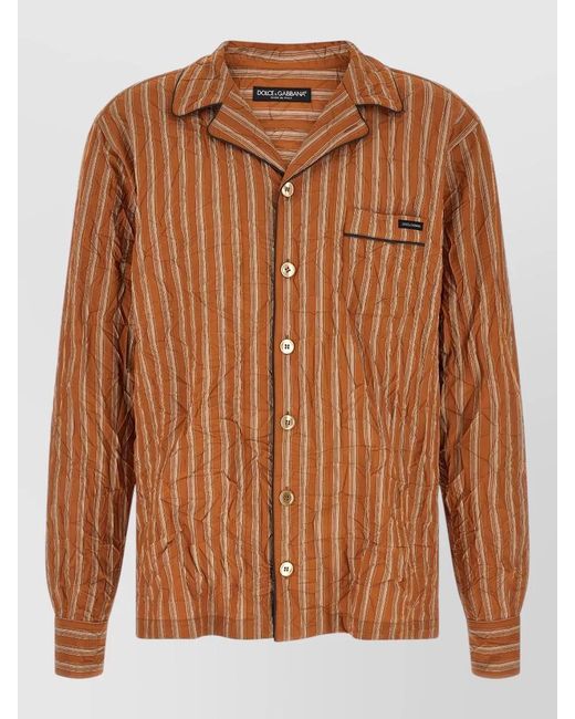 Dolce & Gabbana Brown Vanity Shirt for men