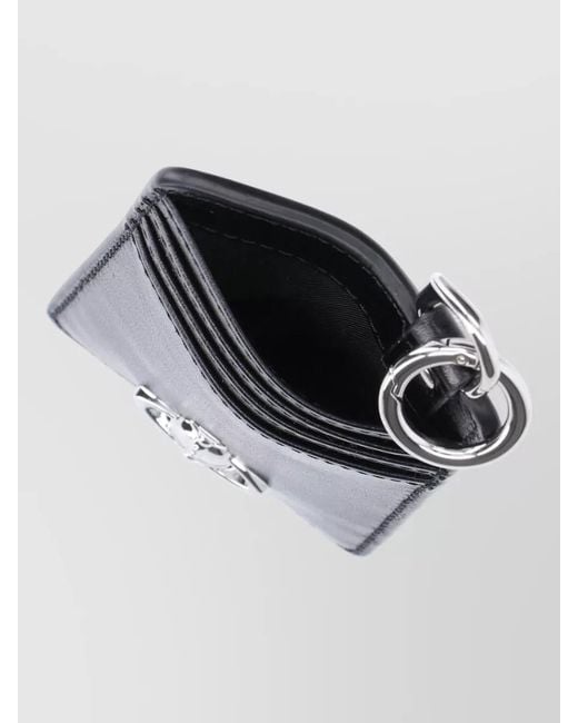 Vivienne Westwood Gray Small Leather Accessory Wallet Key Ring