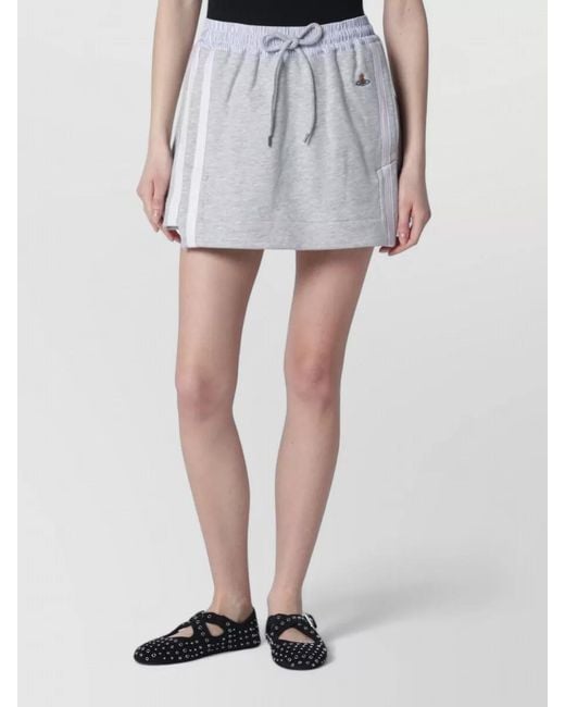 Vivienne Westwood White Pleated Mini Skirt