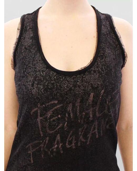 Ermanno Scervino Black Nylon Lace Mini Dress