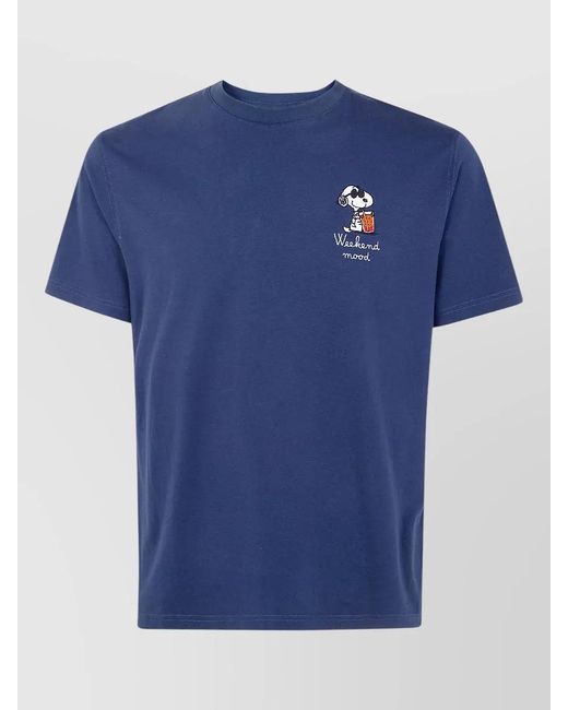 Mc2 Saint Barth Blue Snoopy Portofino Weekend Dive Crew T Shirt for men