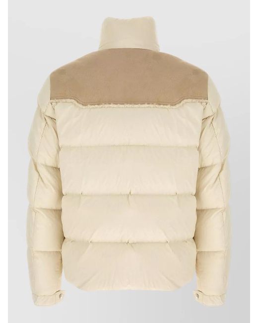 Moncler Natural Verine Down Jacket High Collar Design for men