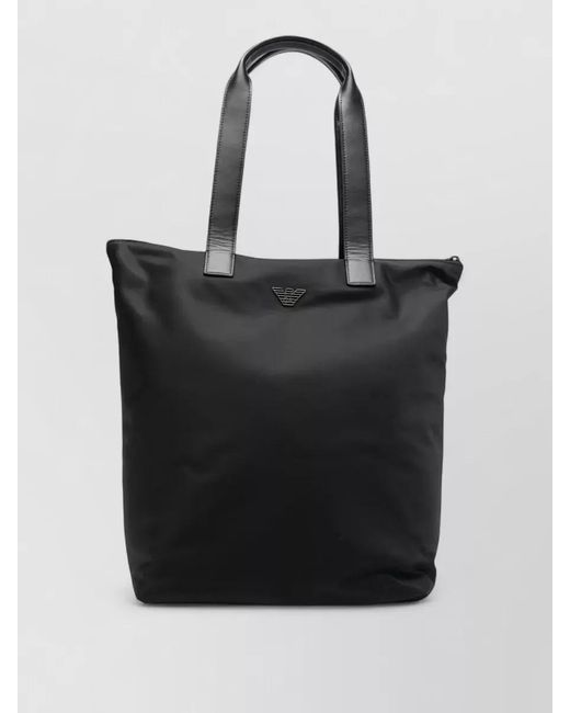 Emporio Armani Black Nylon Tote Bag for men