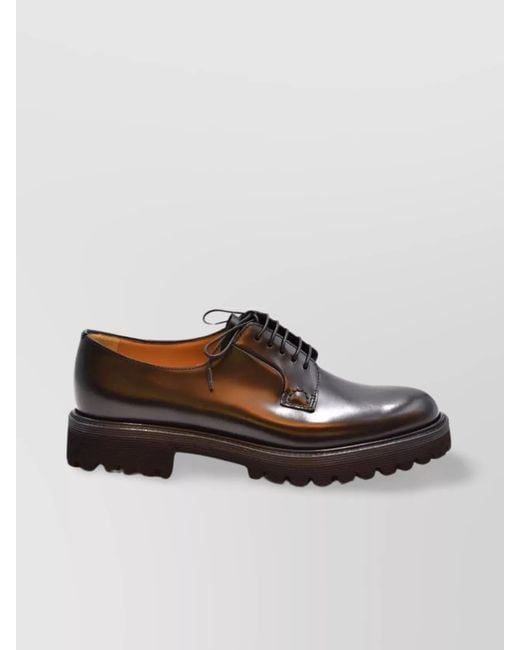 Church's Brown Lace-Up Shoes Chunky Sole