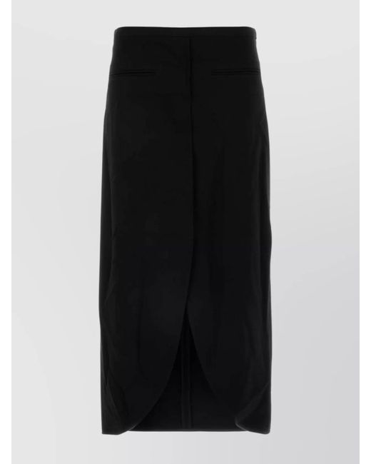 Courreges Black Asymmetric Skirt