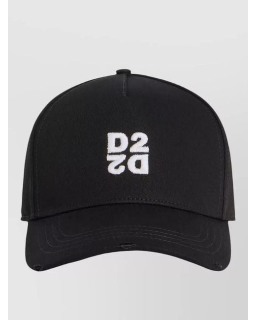 DSquared² Black Baseball Cap for men