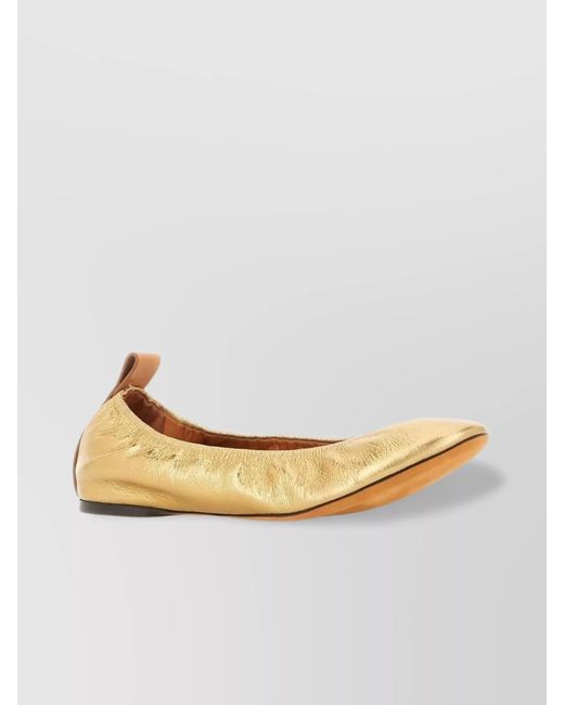 Lanvin Metallic Nappa Leather Ballerina Shoes