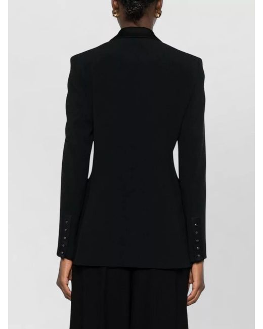 Emporio Armani Black Single-Breasted Blazer