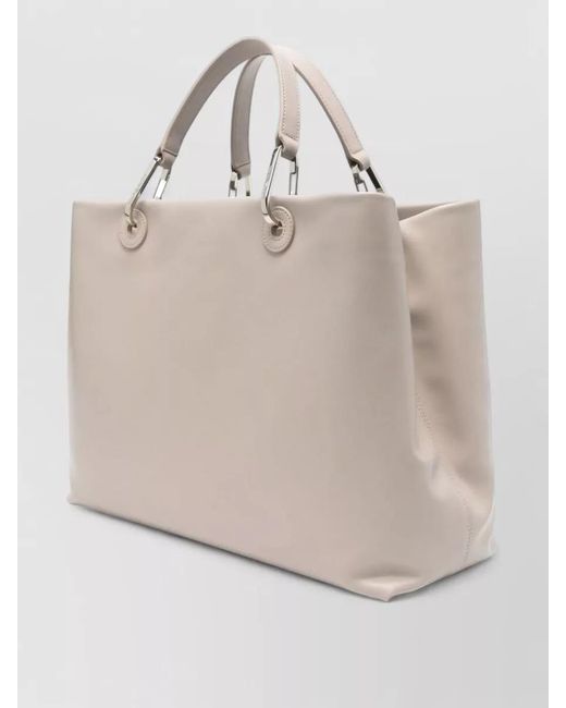 Emporio Armani Natural Myea Medium Tote Bag Shoulder Strap