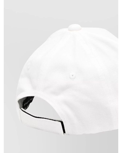 Emporio Armani White Logo Cotton Baseball Cap for men