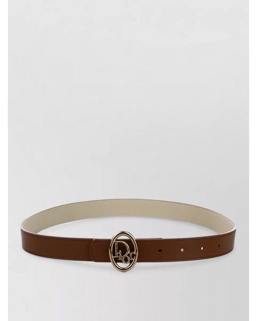 Dior Gray Leather Belt