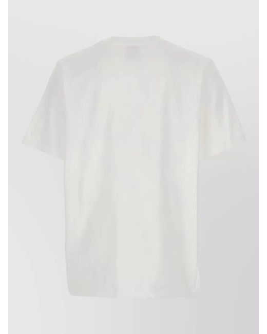 Casablanca White Graphic Crew Neck Short Sleeve T Shirt for men