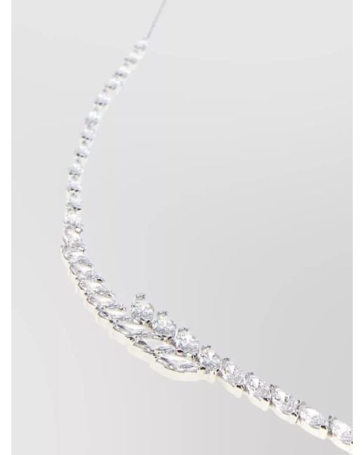 Swarovski White Metal Necklace