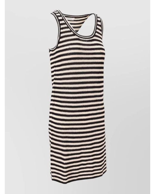 Anine Bing Multicolor Arie Striped Knit Mini Dress