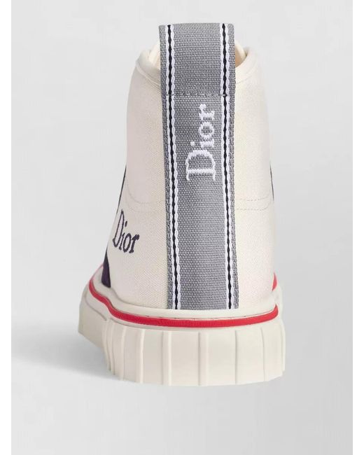 Dior Multicolor High Top Sneakers Contrasting Accents Pull Tab for men