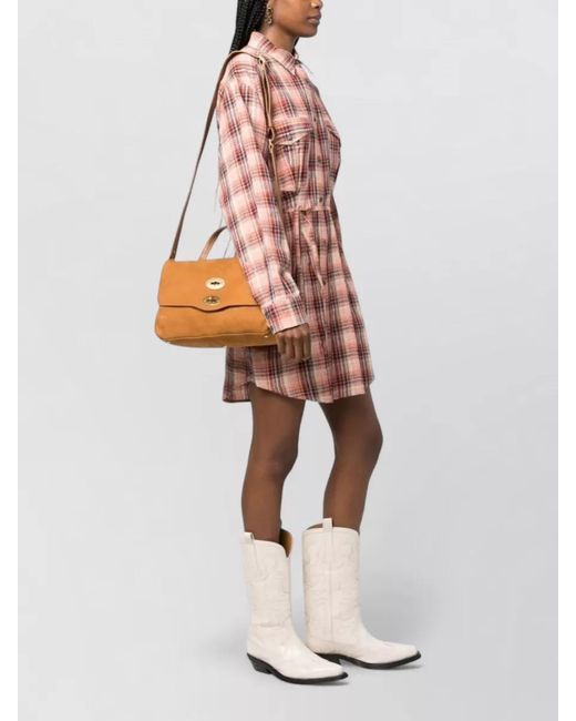 Zanellato Brown Postina Jones Small Leather Shoulder Bag