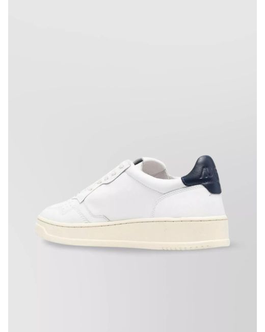 Autry White Leather Low Top Sneakers for men