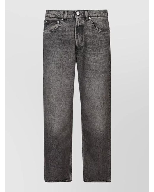 Our Legacy Gray Denim Relaxed-Fit Wide Straight-Leg Jeans for men