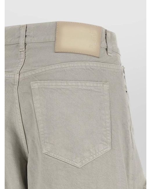 Haikure White Bonnie Jeans Mid Rise Five Pocket Design