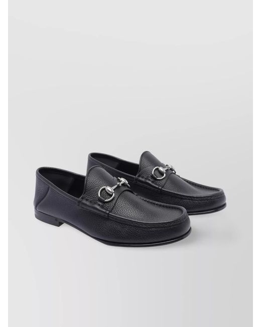 Gucci Blue Leather Loafers for men