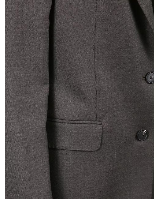 Tagliatore Gray Tailored Virgin Wool Dress