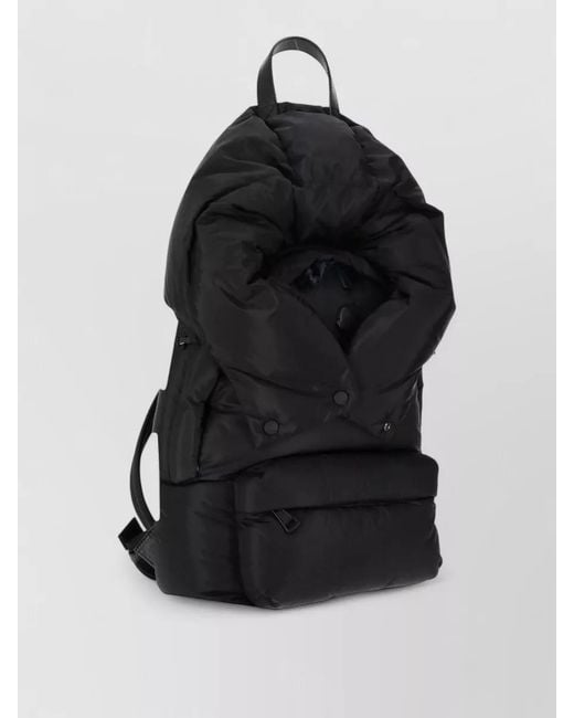 Moncler Black Nylon Backpack for men