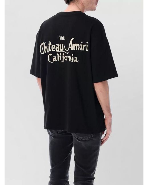Amiri Black Oversized Tee for men