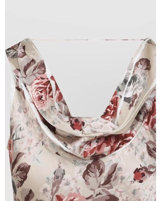 Acne Multicolor Floral-Print Sleeveless Draped Maxi Dress
