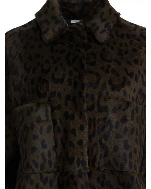 FURLING BY GIANI Black Leather Coat