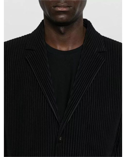 Homme Plissé Issey Miyake Black Suit Jacket for men
