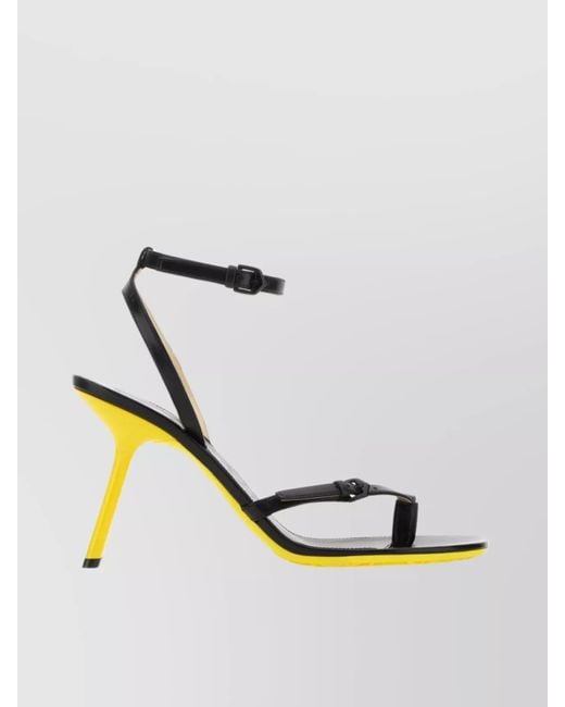 Loewe Black Leather Sandals