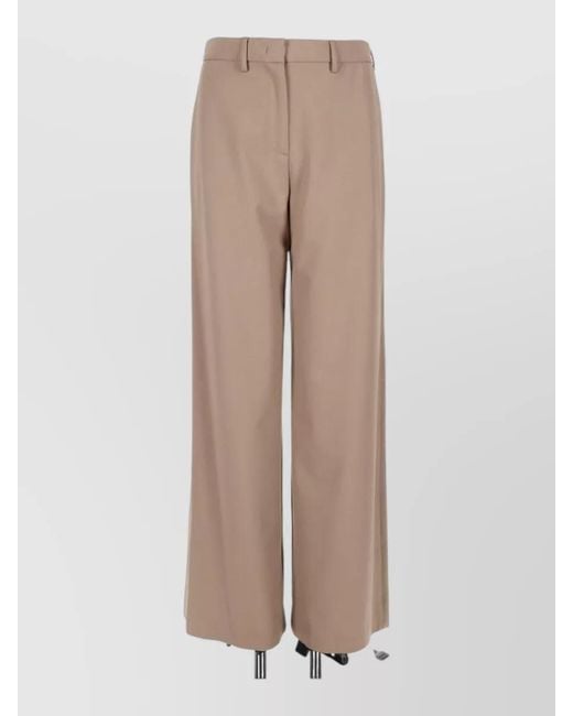 Fabiana Filippi Natural Wide-Leg Trousers