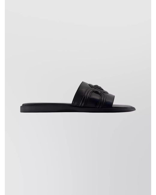 Versace Blue Leather Sandals for men