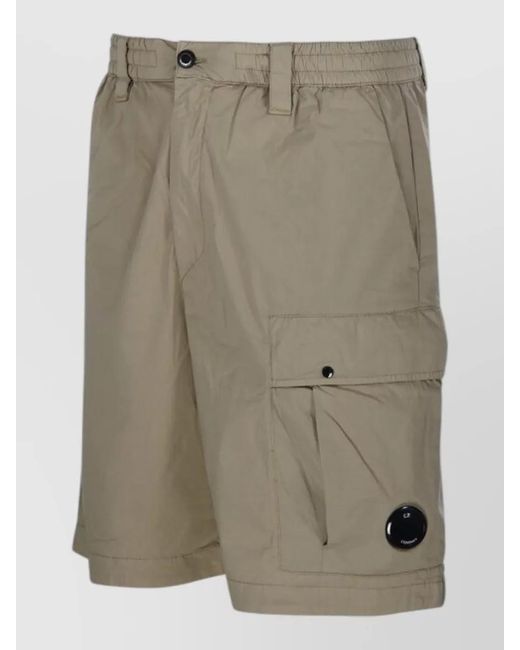 C P Company Natural Cargo Shorts for men