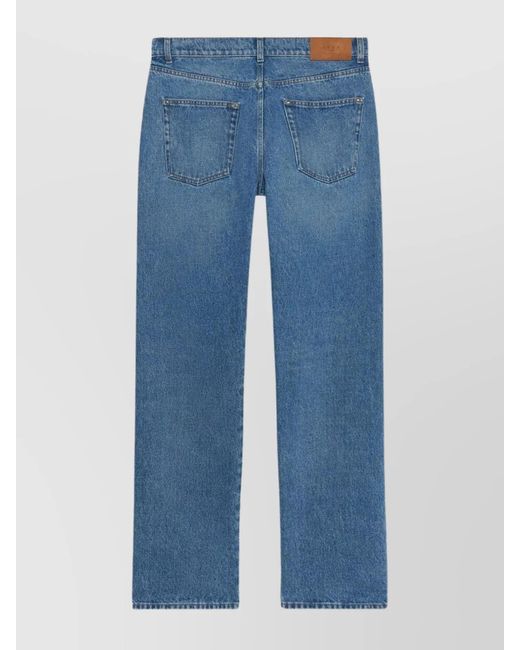 1989 STUDIO Blue Denim Straight-Leg Trousers for men