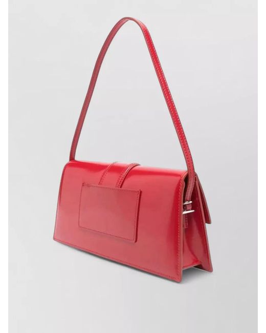 Jacquemus Red Le Bambino Calf Leather Shoulder Bag