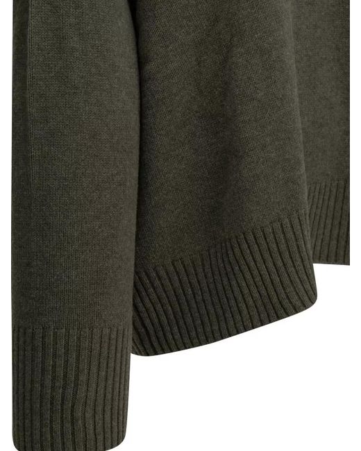 Soeur Green Merino Wool Turtleneck Sweater