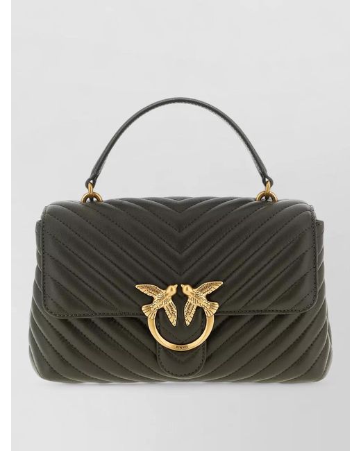 Pinko Multicolor Love Bag Puff Leather Shoulder Bag