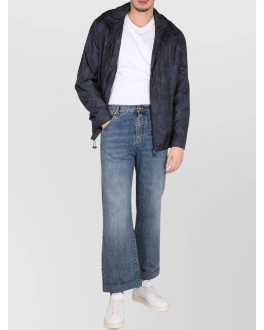 Etro Blue Denim Straight-Leg Jeans for men