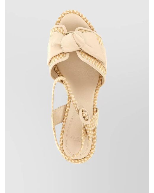 Alexandre Birman Natural Leather Maxi Clarita Sandals