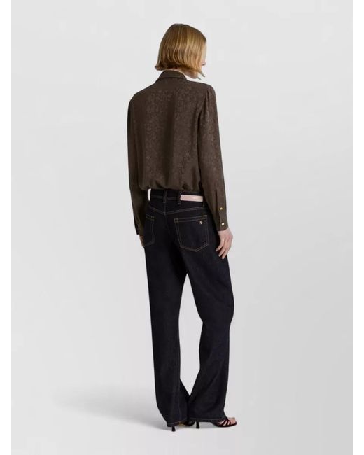 Alberta Ferretti Brown Shirt