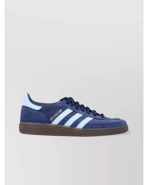 Adidas Originals Blue Leather Handball Spezial Low-Top Sneakers