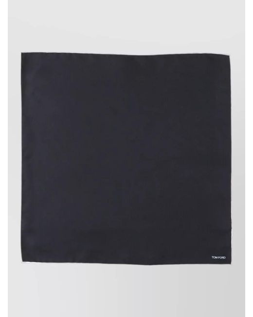 Tom Ford Black Signature Scarf Contrast Trim Detail Design for men
