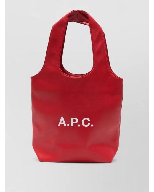 A.P.C. Red Ninon Small Shoulder Bag