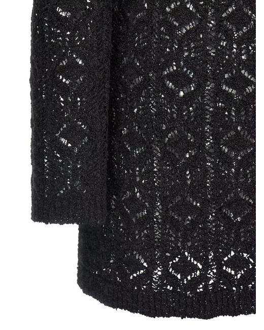Loulou de Saison Black Silk Mini Dress