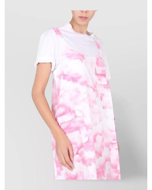 ROTATE BIRGER CHRISTENSEN Pink Organic Cotton Mini Dress