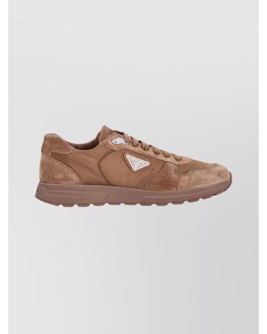Prada Brown Prax 2.0 Sneakers for men
