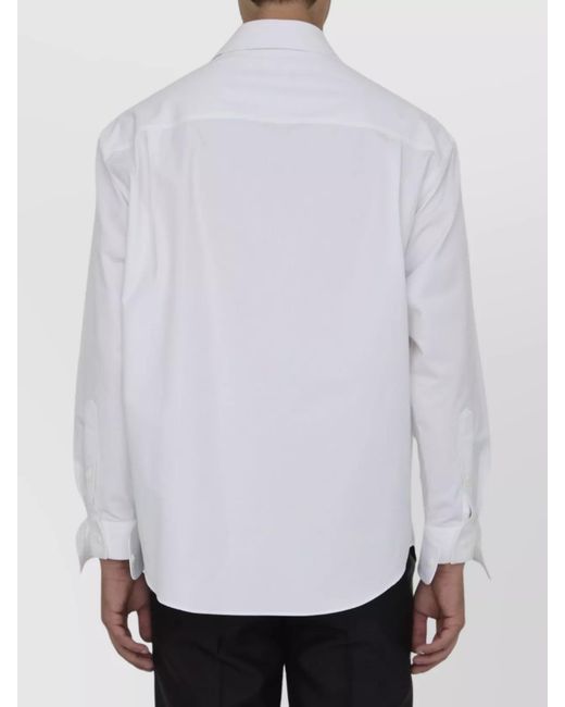 Gucci White Cotton Poplin Regular-Fit Shirt for men
