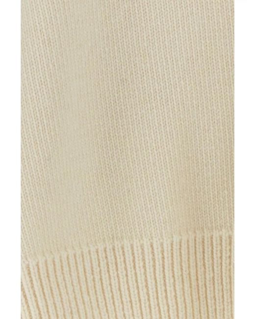 Jil Sander Natural Wool Cashmere Regular-Fit Crewneck Jumper